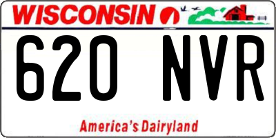 WI license plate 620NVR