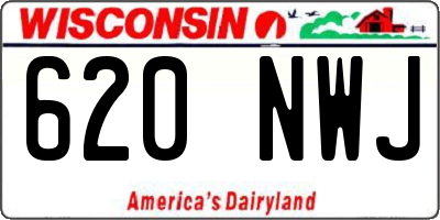 WI license plate 620NWJ