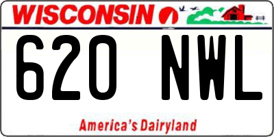 WI license plate 620NWL