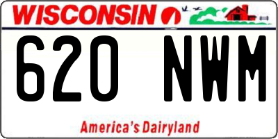 WI license plate 620NWM