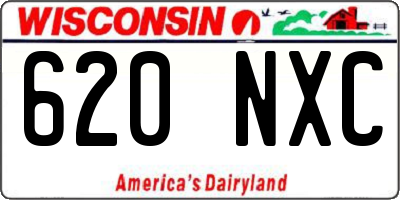 WI license plate 620NXC