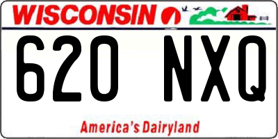 WI license plate 620NXQ