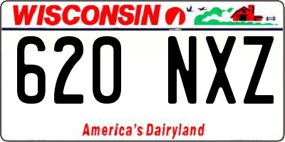 WI license plate 620NXZ