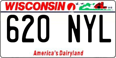 WI license plate 620NYL