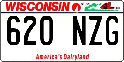 WI license plate 620NZG