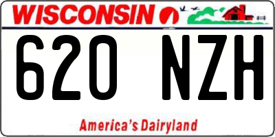 WI license plate 620NZH