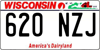 WI license plate 620NZJ