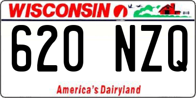WI license plate 620NZQ