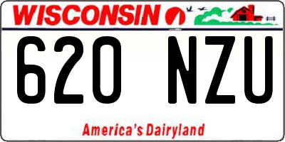 WI license plate 620NZU