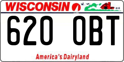WI license plate 620OBT