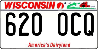 WI license plate 620OCQ