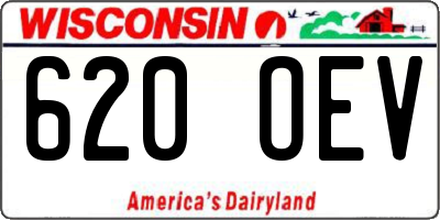 WI license plate 620OEV