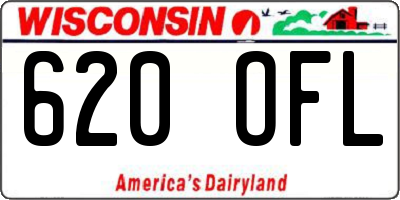 WI license plate 620OFL