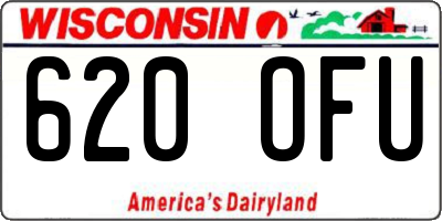 WI license plate 620OFU
