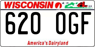 WI license plate 620OGF