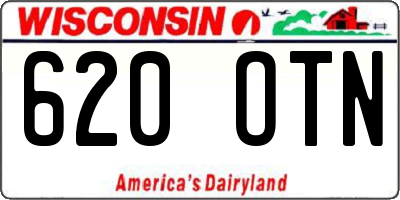 WI license plate 620OTN