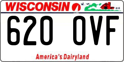 WI license plate 620OVF