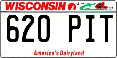 WI license plate 620PIT
