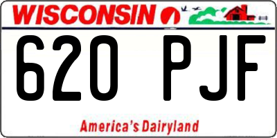 WI license plate 620PJF