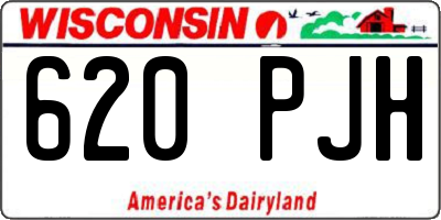 WI license plate 620PJH