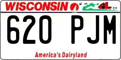 WI license plate 620PJM