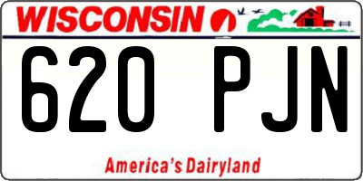 WI license plate 620PJN