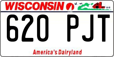 WI license plate 620PJT