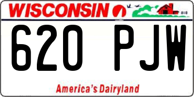 WI license plate 620PJW
