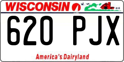 WI license plate 620PJX