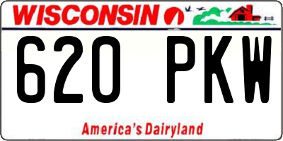 WI license plate 620PKW