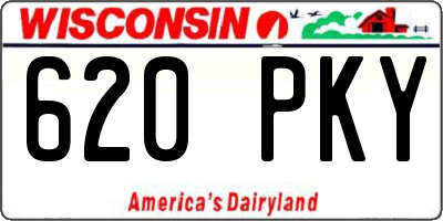 WI license plate 620PKY