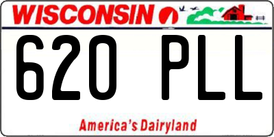 WI license plate 620PLL