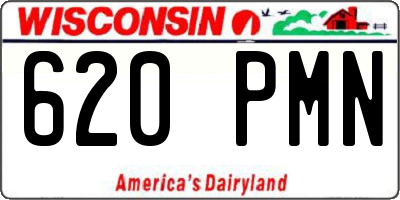 WI license plate 620PMN