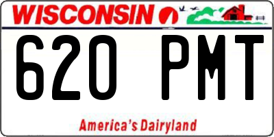 WI license plate 620PMT