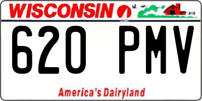 WI license plate 620PMV