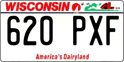 WI license plate 620PXF