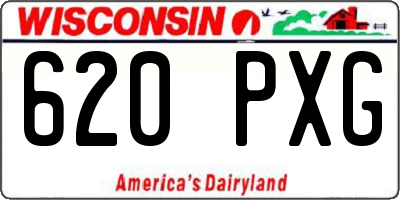 WI license plate 620PXG