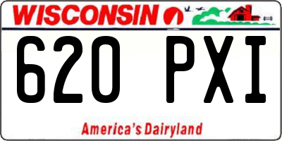 WI license plate 620PXI