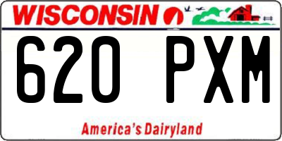 WI license plate 620PXM