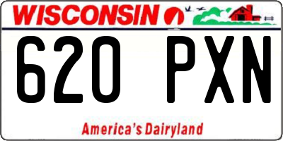 WI license plate 620PXN
