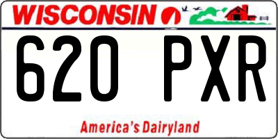 WI license plate 620PXR