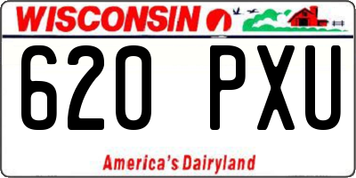 WI license plate 620PXU
