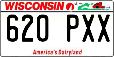WI license plate 620PXX