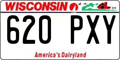 WI license plate 620PXY
