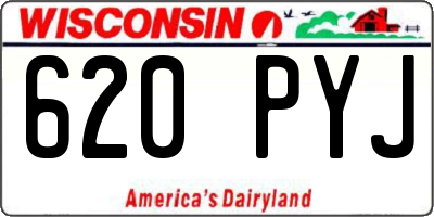 WI license plate 620PYJ
