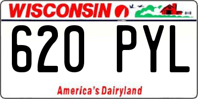 WI license plate 620PYL