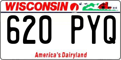 WI license plate 620PYQ