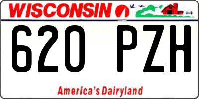 WI license plate 620PZH