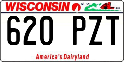 WI license plate 620PZT