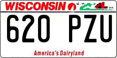 WI license plate 620PZU